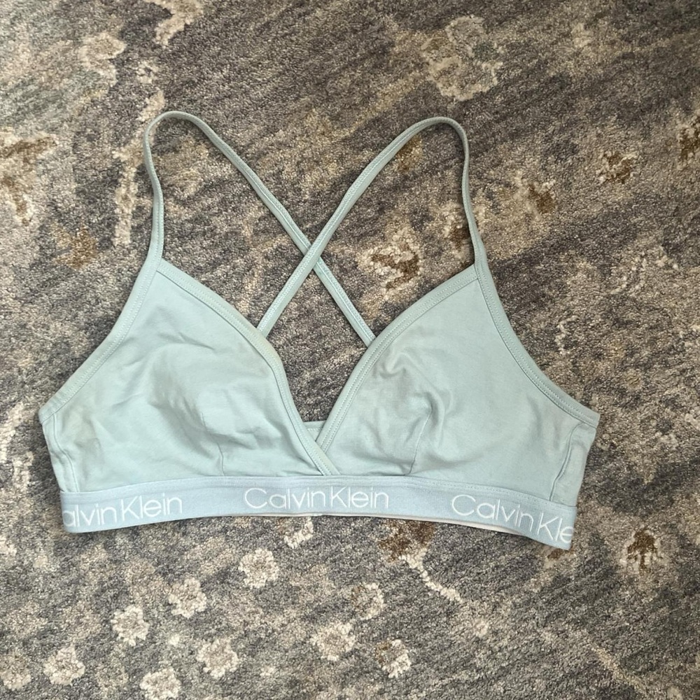 Calvin Klein Women's Soft Blue Bralette